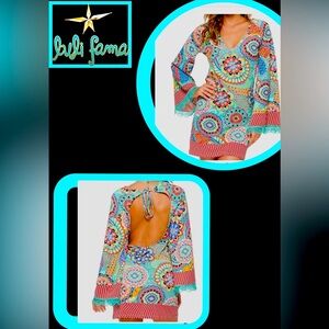 🆕 Luli Fama Multi Color Mariposita Caribena Bohème Tunic